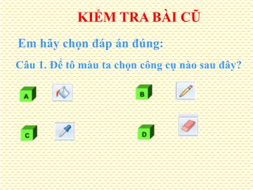 Bài giảng Mỹ thuật lớp 3 - Bài 20 Vẽ tranh theo mẫu